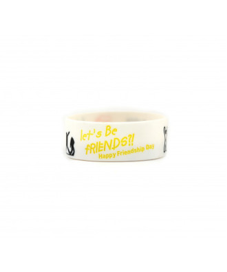 Friendship day wrist band (White colour)