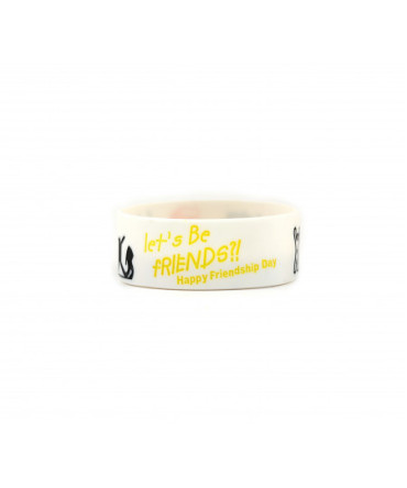 Friendship day wrist band (White colour)